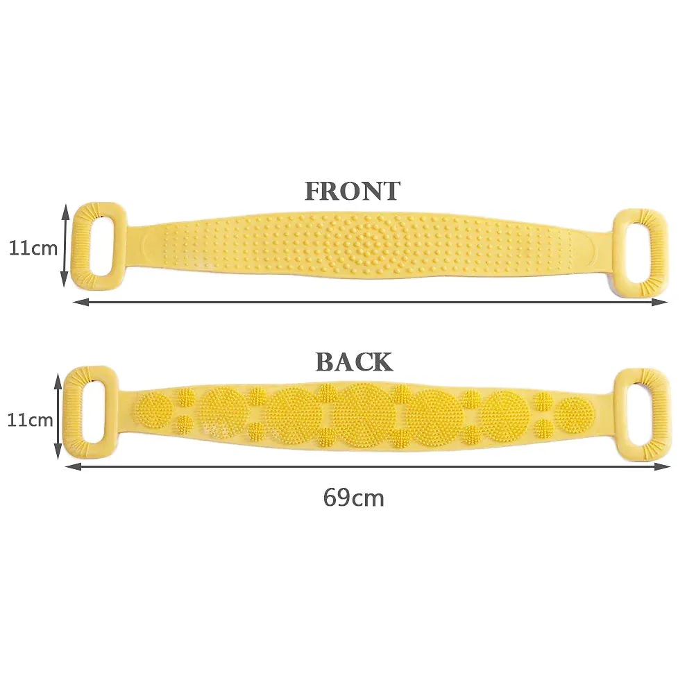 Magic Silicone Brush with Self-Adhesive Hook Bath Towel