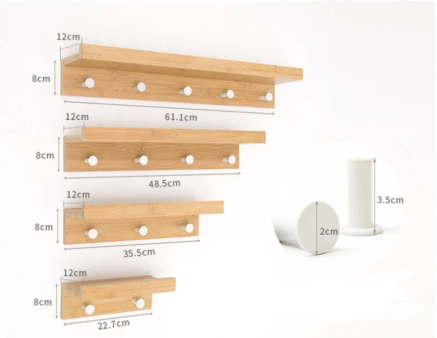 Wood Hook Rack with Shelf, Farmhouse Hook Rack, Wall Mounted Rack, Backpack Hook Rack, Entryway Hooks, Bathroom Towel Hooks, Towel Hanger